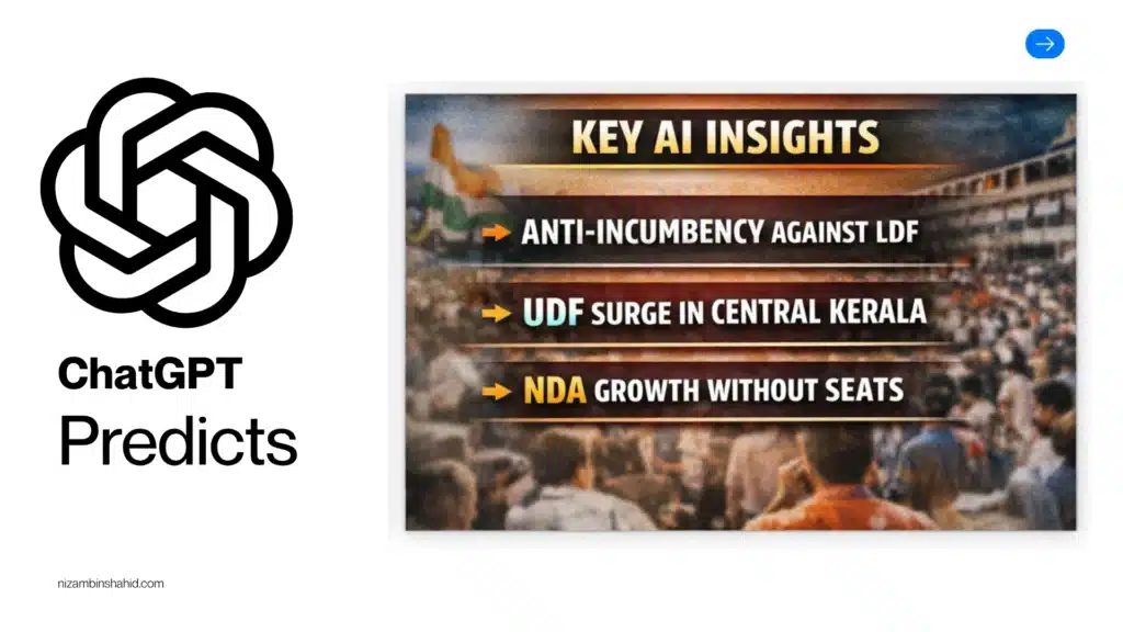 ChatGPT Predicts Kerala Election 2026: I Asked AI Who Will Win? 7 3 1